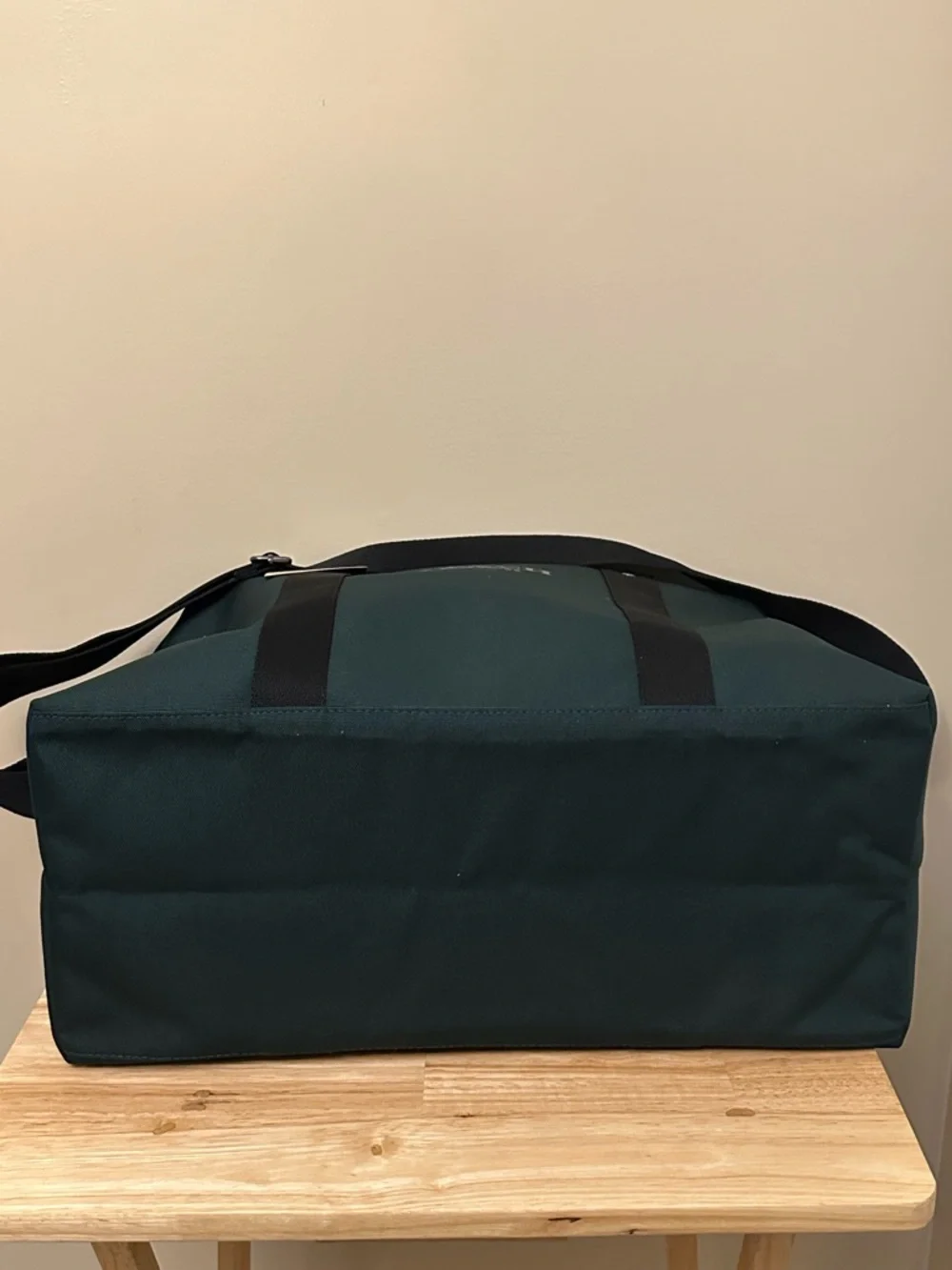 Coach Dark Green Canvas Duffel with Black Straps - Picture 5 of 10